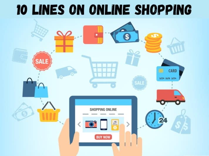 10 lines on online shopping